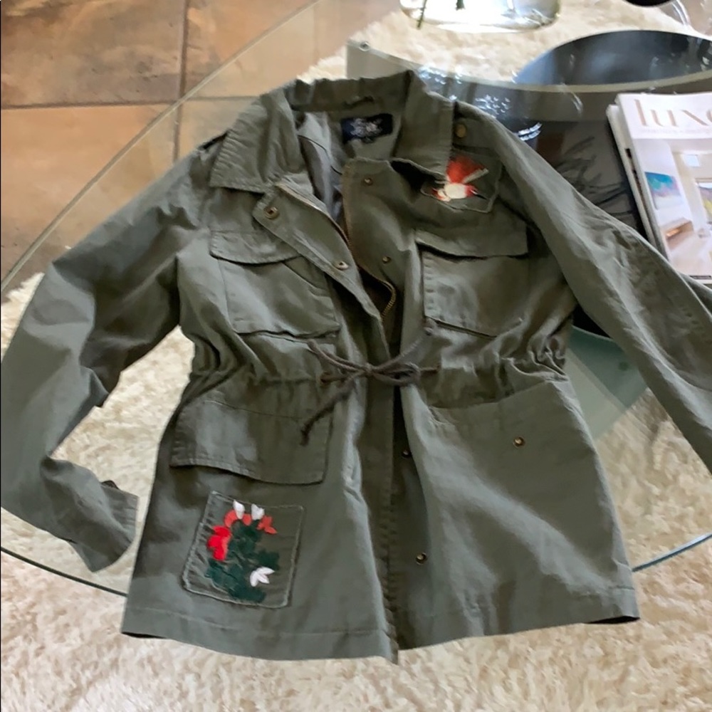 Embroidered Army Style Jacket